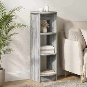 vidaXL Dulap lateral Sonoma gri 40 x 40 x 100 cm Lemn prelucrat imagine