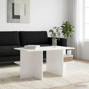 vidaXL Masă de cafea Alb 87 x 50 x 45 cm Lemn prelucrat imagine