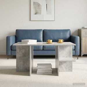 vidaXL Masă de cafea Gri Beton 87 x 50 x 45 cm Lemn prelucrat imagine