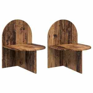 vidaXL Noptieră 2 pcs Lemn vechi 48 x 49 x 65 cm Lemn prelucrat imagine