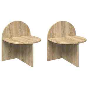 vidaXL Noptieră 2 pcs Stejar Sonoma 40 x 35, 5 x 45, 5 cm Lemn prelucrat imagine