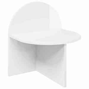 vidaXL Noptieră Alb foarte lucios 40 x 35, 5 x 45, 5 cm Lemn prelucrat imagine