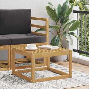 vidaXL Masă de exterior Lemn Solid de Acacia Alb 59 x 59 x 37 cm imagine