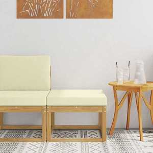 vidaXL Hocker de Exterior Lemn Solid de Acacia Alb imagine