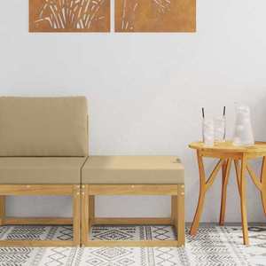 vidaXL Hocker de Exterior Lemn Solid de Acacia Alb imagine