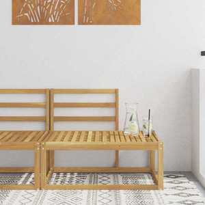 vidaXL Canapea de exterior Alb 91 x 63 x 73 cm Lemn Solid de Acacia imagine