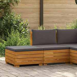 vidaXL Set de lounge pentru grădină 2 Bucată Maro Lemn Solid de Acacia imagine
