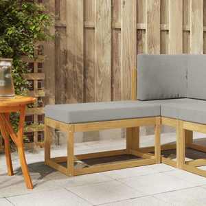 vidaXL Bancă de exterior Alb 80 x 43 x 45 cm Lemn Solid de Acacia imagine