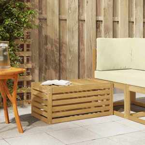 vidaXL Bancă de exterior Alb 79 x 43 x 37 cm Lemn Solid de Acacia imagine