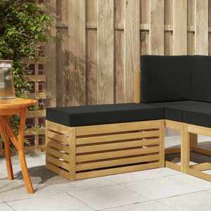 vidaXL Bancă de exterior Alb 80 x 43 x 45 cm Lemn Solid de Acacia imagine
