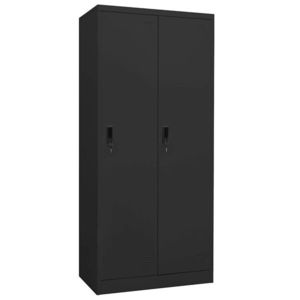 vidaXL Șifonier, antracit, 80x50x180 cm, oțel imagine