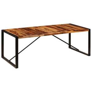 vidaXL Masă de bucătărie, 220x100x75 cm, lemn masiv de acacia imagine