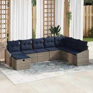 vidaXL Set de canapea cu pernă 6 pcs poliratan imagine