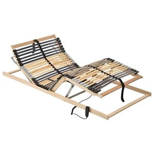 vidaXL Bază cu lamele Maro 90 x 190 cm Lemn de fag masiv imagine