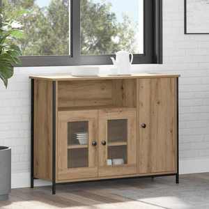 vidaXL Bufet Stejar Artizanal 100 x 35 x 75 cm imagine