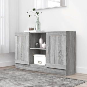 vidaXL Servantă, sonoma gri, 120x30, 5x70 cm, lemn prelucrat imagine