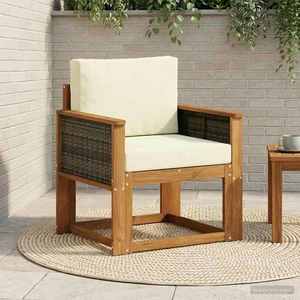 vidaXL Canapea Medie pentru Exterior Lemn Solid de Acacia natural imagine