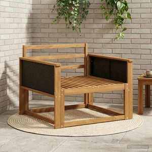 vidaXL Canapea Medie pentru Exterior natural imagine