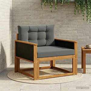 vidaXL Canapea Medie pentru Exterior Lemn Solid de Acacia natural imagine