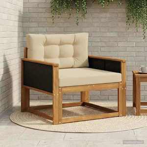 vidaXL Canapea Medie pentru Exterior natural imagine