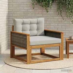 vidaXL Canapea Medie pentru Exterior natural imagine