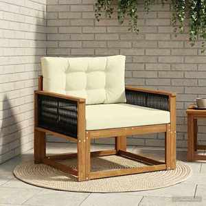 vidaXL Canapea Medie pentru Exterior Lemn Solid de Acacia natural imagine