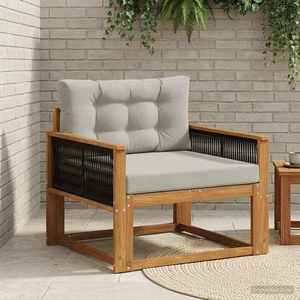 vidaXL Canapea Medie pentru Exterior natural imagine