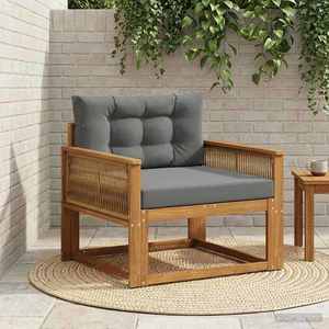 vidaXL Canapea Medie pentru Exterior natural imagine