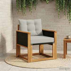 vidaXL Canapea Medie pentru Exterior Lemn Solid de Acacia natural imagine