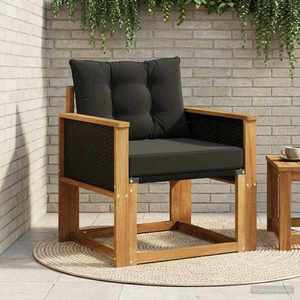vidaXL Canapea Medie pentru Exterior Lemn Solid de Acacia natural imagine