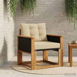 vidaXL Canapea Medie pentru Exterior Lemn Solid de Acacia natural imagine