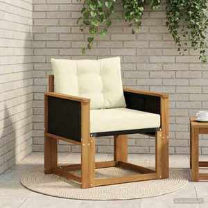 vidaXL Canapea Medie pentru Exterior Lemn Solid de Acacia natural imagine
