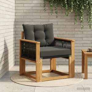 vidaXL Canapea Medie pentru Exterior Lemn Solid de Acacia natural imagine