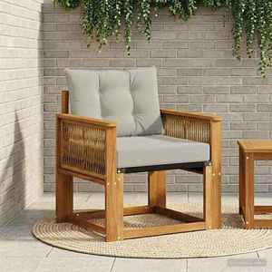 vidaXL Canapea de exterior Lemn Solid de Acacia natural imagine