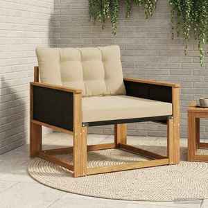 vidaXL Set de canapele de exterior Lemn solid de Acacia și Textilene imagine
