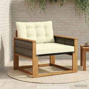 vidaXL Set de canapele de exterior Lemn solid de Acacia și Textilene imagine