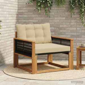 vidaXL Set de canapele de exterior Lemn solid de Acacia și Textilene imagine