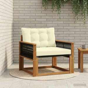 vidaXL Set de canapele de exterior Lemn solid de Acacia și Textilene imagine