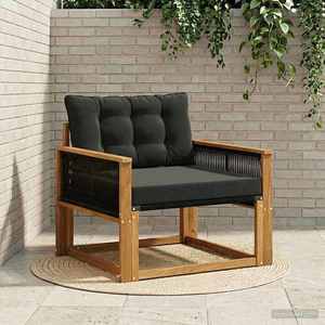 vidaXL Set de canapele de exterior Lemn solid de Acacia și Textilene imagine