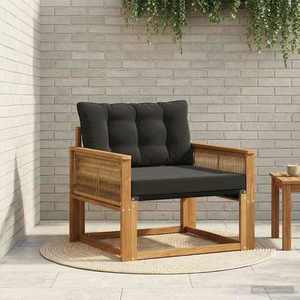 vidaXL Set de canapele de exterior Lemn solid de Acacia și Textilene imagine