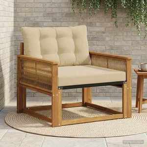 vidaXL Set de canapele de exterior Lemn solid de Acacia și Textilene imagine