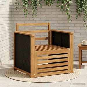 vidaXL Canapea Medie pentru Exterior natural imagine
