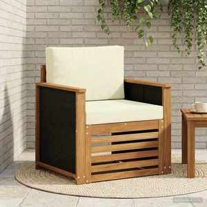 vidaXL Canapea Medie pentru Exterior natural imagine
