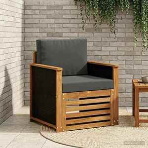 vidaXL Canapea Medie pentru Exterior natural imagine