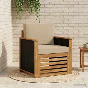 vidaXL Canapea Medie pentru Exterior natural imagine