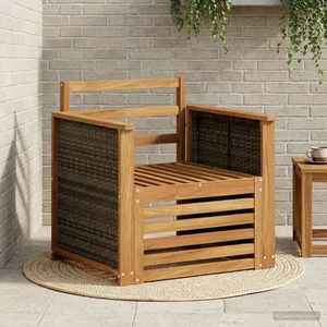 vidaXL Canapea Medie pentru Exterior natural imagine