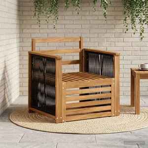 vidaXL Canapea Medie pentru Exterior natural imagine