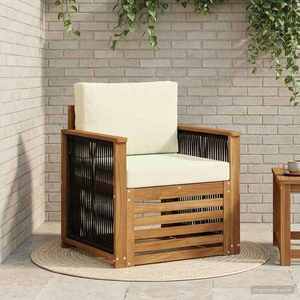 vidaXL Canapea Medie pentru Exterior natural imagine
