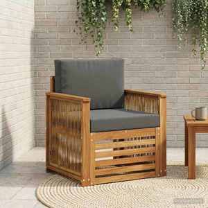 vidaXL Canapea Medie pentru Exterior natural imagine