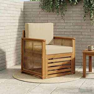 vidaXL Canapea Medie pentru Exterior natural imagine